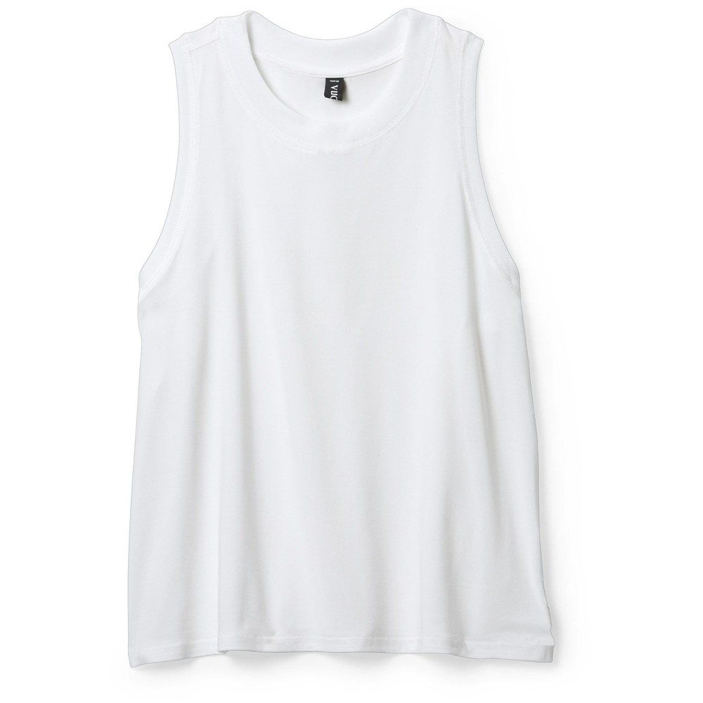 Vuori Energy Crop Tank Top White Performance Tank Crew Neck Womens Medium